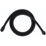 Product Cut out image of the JTP Vos Matt Black 1500mm Metal Shower Hose
